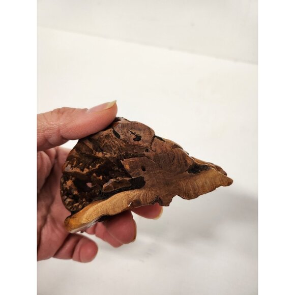 Vintage Crystal Glass Clear Gold Pegasusus Figurine Miniature Wood Pedestal - Picture 7 of 9